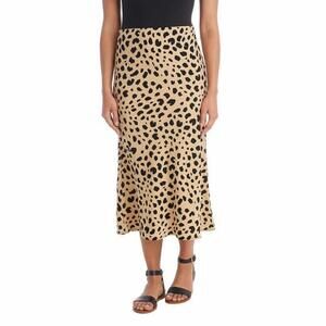 Hilary Radley Womens High Waist Crepe Pull On Skirt Size S